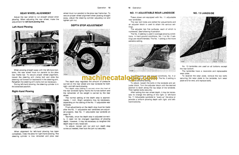 John Deere F935H and F945H Semi-Integral Two-Way Moldboard Plow Operator's Manual (OMA17514)