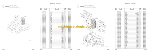 Komatsu PC58-8 Hydraulic Excavator Parts Book (DBBX0001 and up)