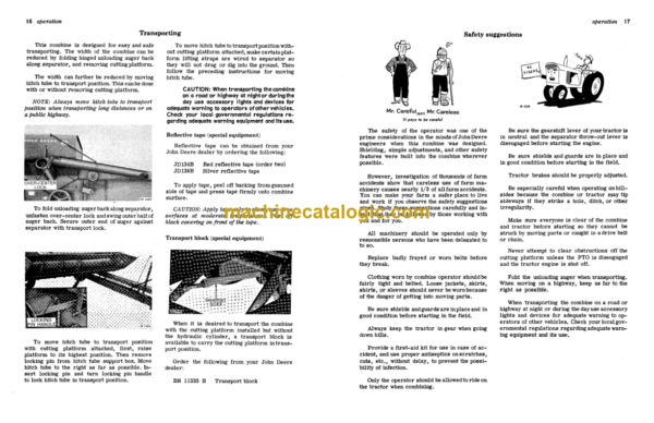 John Deere 42 Pull-Type Combines Operator's Manual (OMH90866)