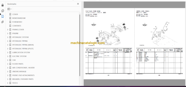 Hitachi ZX470LC-5G Series Hydraulic Excavator Full Parts Catalog