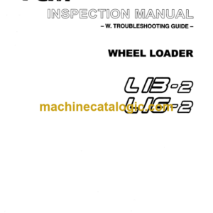 TCM L13-2, L16-2 Wheel Loader Inspection and Troubleshooting Manual