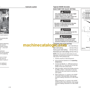 Tigercat H250B Harvester Service Manual