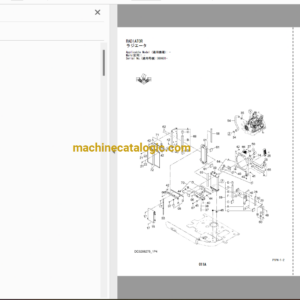 Hitachi TX75US Telescopic Crawler Crane Full Parts Catalog