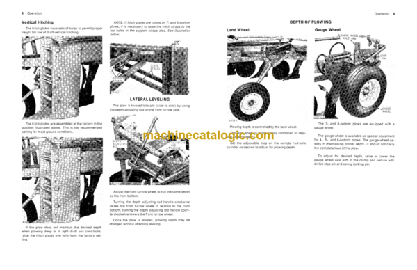 John Deere F3350 and F3450 Series Drawn Moldboard Plows Operator's Manual (OMA17987)