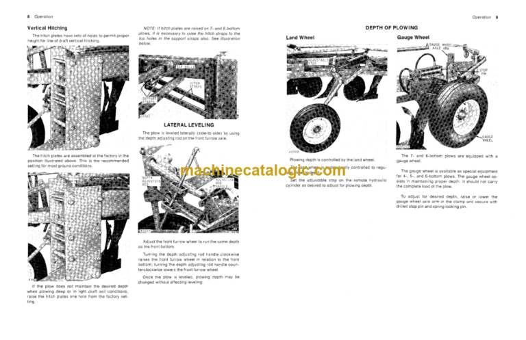 John Deere F3350 and F3450 Series Drawn Moldboard Plows Operator's Manual (OMA17987)