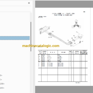 Hitachi ZX200-3,ZX225USR-3,ZX240-3,ZX330-3,ZX450-3 High-Mount Cab (single Link Type) Full Parts Catalog