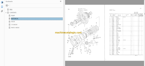 Hitachi EX220-2,EX220LC-2 Excavator Full Parts Catalog