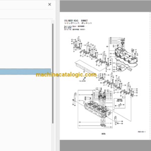 Hitachi ZX75US-5A,ZX85US-5A Hydraulic Excavator Full Parts and Engine Parts Catalog