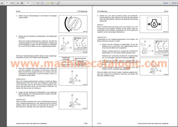 PW148-8, PW160-8, PW180-7 Plus, PW200-7 Plus MOBILEBAGGER Bedienungs- und Wartungsanleitung INDEX