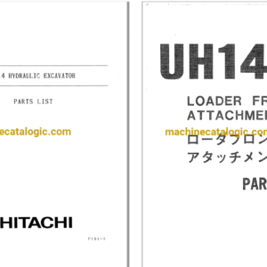 Hitachi UH14 Hydraulic Excavator Parts Catalog