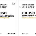 Hitachi CX350 Hydraulic Dragline Full Parts Catalog