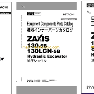 Hitachi ZX130-5B,ZX130LCN-5B Hydraulic Excavator Full Parts and Engine Parts Catalog