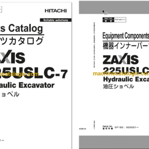 Hitachi ZX225USLC-7 Hydraulic Excavator Full Parts Catalog