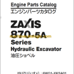 Hitachi ZX870-5A Series Hydraulic Excavator ISUZU(6WG1-XKSA01) Engine Parts Catalog