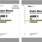 Hitachi 4HK1 GB3 Exhaust Emission Standarts Technical and Workshop Engine Manual