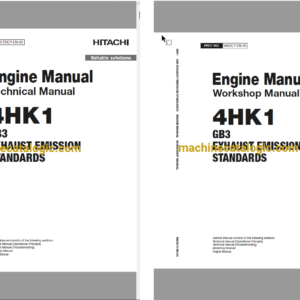 Hitachi 4HK1 GB3 Exhaust Emission Standarts Technical and Workshop Engine Manual