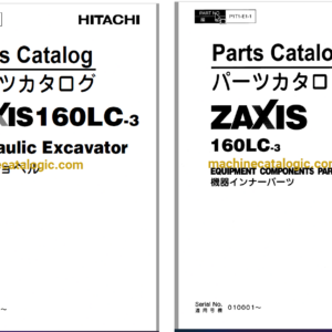 Hitachi ZX160LC-3 Hydraulic Excavator Full Parts Catalog