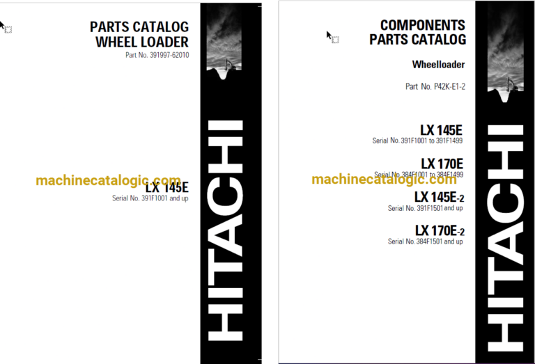 Hitachi LX145E-1 Wheel Loader Full Parts Catalog
