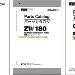 Hitachi ZW180 Wheel Loader Full Parts and Engine Parts Catalog