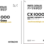 Hitachi CX1000 Crawler Crane Full Parts Catalog