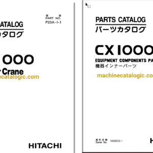 Hitachi CX1000 Crawler Crane Full Parts Catalog