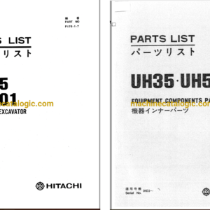 Hitachi UH35,UH501 Hydraulic Excavator Full Parts Catalog