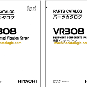 Hitachi VR308 Track Mounted Vibration Screen Full Parts Catalog