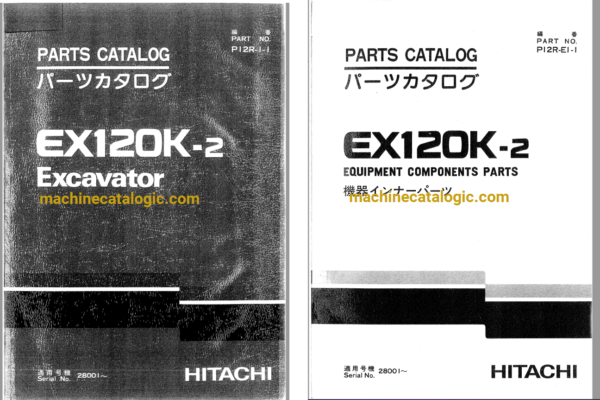 Hitachi EX120K-2 Excavator Full Parts Catalog