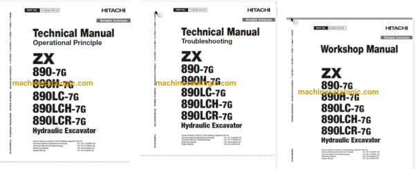 Hitachi ZX890-7G Hydraulic Excavator Technical and Workshop Manual