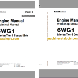 Hitachi 6WG1 Interim Tier 4 Compatible Technical and Workshop Engine Manual