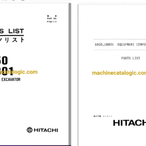 Hitachi UH50,UH801 Hydraulic Excavator Full Parts Catalog