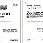 Hitachi ZX200 Excavator Full Parts Catalog