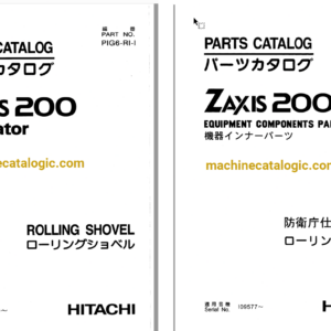 Hitachi ZX200 Excavator Full Parts Catalog