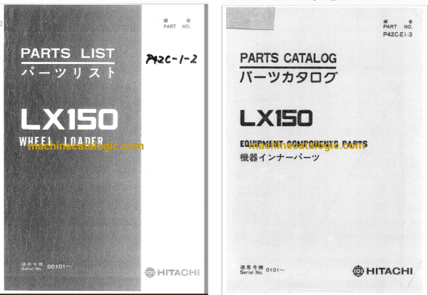 Hitachi LX150 Wheel Loader Full Parts Catalog