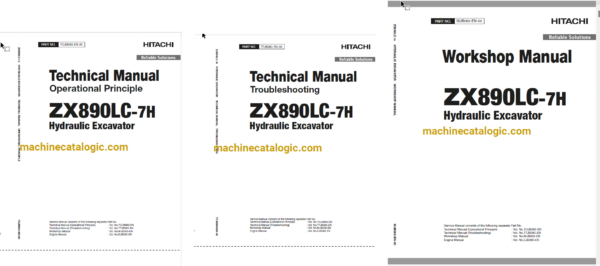 Hitachi ZX890LC-7H Hydraulic Excavator Technical and Workshop Manual