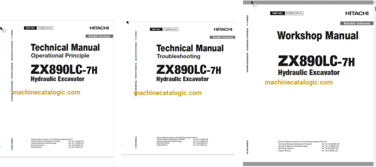 Hitachi ZX890LC-7H Hydraulic Excavator Technical and Workshop Manual