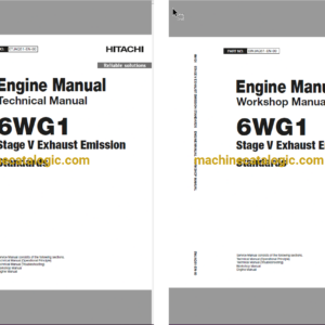 Hitachi 6WG1 Stage V Exhaust Emission Standards Technical and Workshop Engine Manual