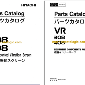 Hitachi VR308, VR408 Track Mounted Vibration Screen Full Parts Catalog