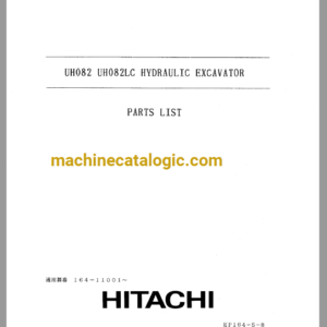 Hitachi UH082(LC) Hydraulic Excavator Parts Catalog