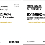 Hitachi EX125WD-5 Wheeled Excavator Full Parts Catalog