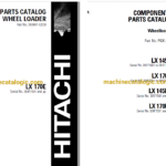 Hitachi LX170E-1 Wheel Loader Full Parts Catalog
