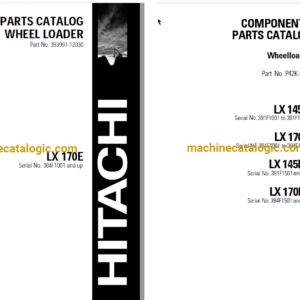 Hitachi LX170E-1 Wheel Loader Full Parts Catalog