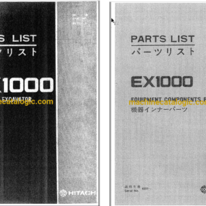 Hitachi EX1000 Hydraulic Excavator Full Parts Catalog