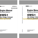 Hitachi 6WG1 Tier 4 Compatible Technical and Workshop Engine Manual