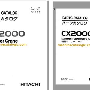 Hitachi CX2000 Crawler Crane Full Parts Catalog