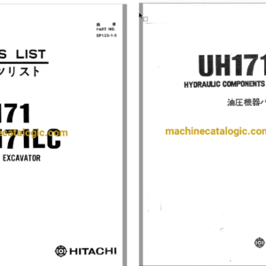 Hitachi UH171,UH171LC Hydraulic Excavator Full Parts Catalog