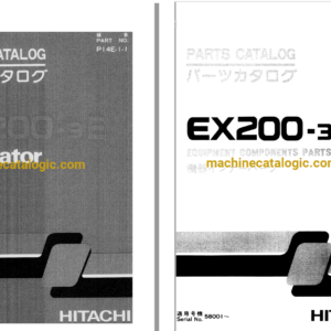 Hitachi EX200-3E Excavator Full Parts Catalog