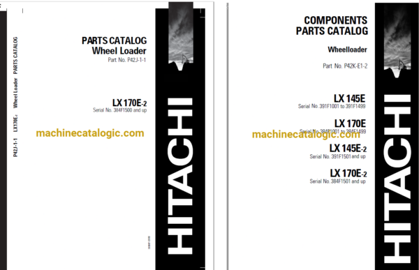 Hitachi LX170E-2 Wheel Loader Full Parts Catalog