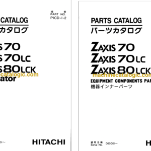 Hitachi ZX70,ZX70LC,ZX80LCN Excavator Full Parts Catalog