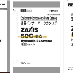 Hitachi ZX60C-6A Full Parts Catalog